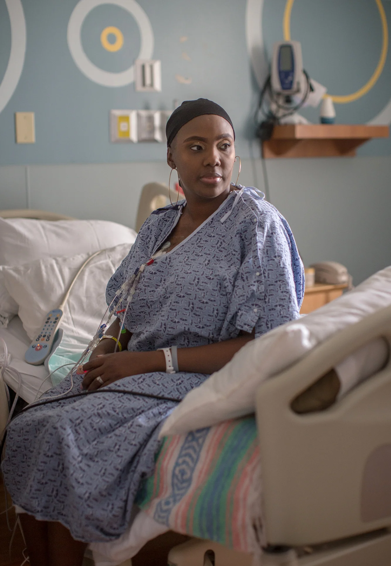Victoria Gray during treatment for sickle cell disease